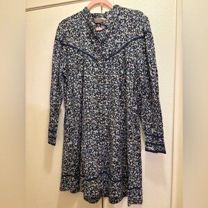 Mirth Floral Blue Dress